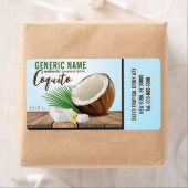 Étiquette Coquito Coconut Fruit tropical (En situation)
