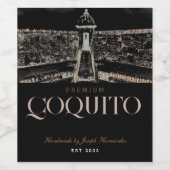 Étiquette Coquito, Étiquette Premium Castillo San  (Étiquettes simples)