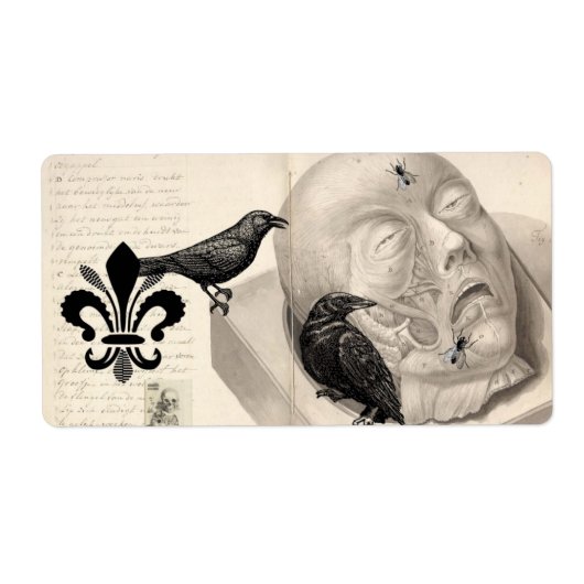 Étiquette Corbeaux et cadavres (Devant)