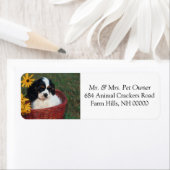 Étiquette Corbeille de marionnettes Adresse de retour Sticke (En situation)