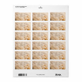 Étiquette Corde de sable de coquillages  (Feuille entière)