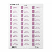 Étiquette Cordes violettes ovales (Feuille entière)