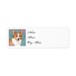 Étiquette Corgi élégant de Gallois de Pembroke