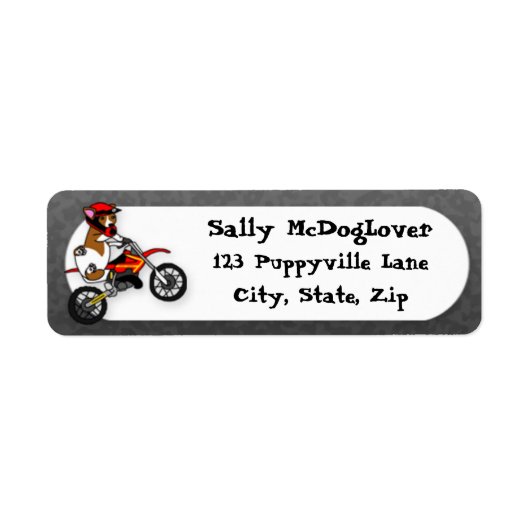 Étiquette Corgi Motocross (Devant)