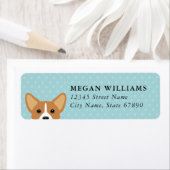Étiquette Corgi Return Address Label (En situation)