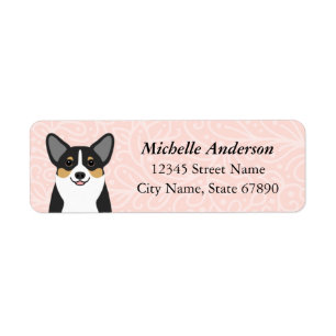 Étiquette Corgi Return Address Labels