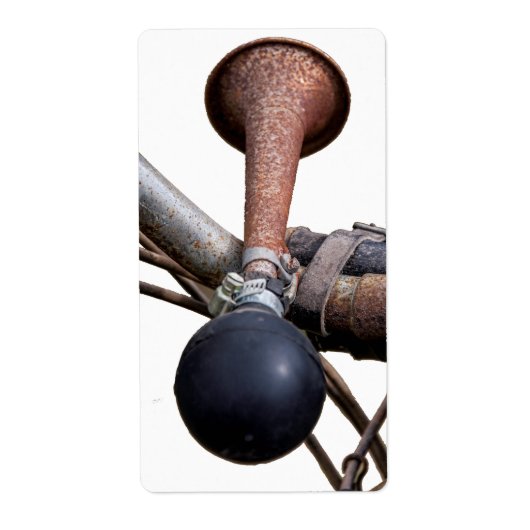 Étiquette corne vintage de vélo (Devant)