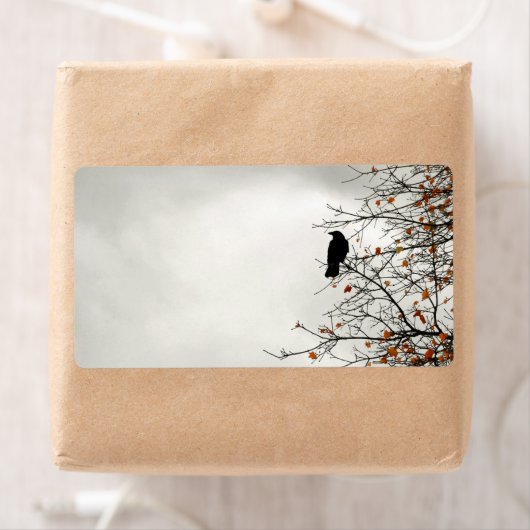 Étiquette Corneille d'automne (En situation)