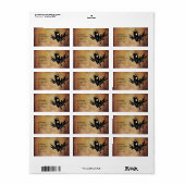 Étiquette Corneille noire (Feuille entière)