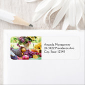 Étiquette Cornucopia Autumn Harvest Table du chef (En situation)