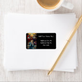 Étiquette Coronation de Virgin Mary Stained Glass (En situation)