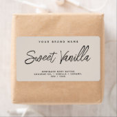 Étiquette Corps moderne beurre simple cosmétique élégant (En situation)