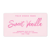 Étiquette Corps moderne beurre simple élégant cosmétique éti (Devant)