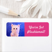 Étiquette Corte Rose personnalisé Photo Mail moderne (En situation)