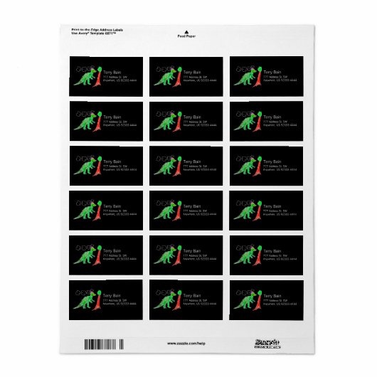 Étiquette Corythosaurus (Feuille entière)