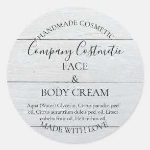 Étiquette cosmétique maison personnalisé