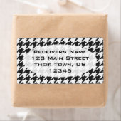 Étiquette Cosmic Black Houndstooth 1 (En situation)