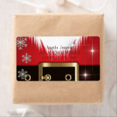 Étiquette Costume du Père Noël (En situation)