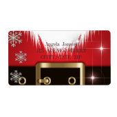 Étiquette Costume du Père Noël (Devant)