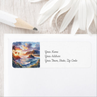 Étiquette Côte côtière de l'île tropicale