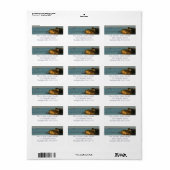 Étiquette Côte d'Antiguan Beau paysage marin de l'île (Feuille entière)