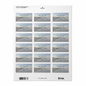 Étiquette Côte nationale du Cap Hatteras (Feuille entière)