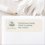 Étiquette Côtière Seas de Noël & Grey Adresse de retour<br><div class="desc">Célébrez les vacances avec Seas & Greming, une collection de papeterie de Noël côtière sur Zazzle! Dotée d'un design de coquillages de plage, cette collection apporte une touche de charme balnéaire à vos cartes de fin de année, invitations, et plus encore. Idéal pour les amateurs de tortures côtières à Noël...</div>