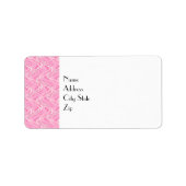 Étiquette Coton Candy rose Abstrait (Devant)