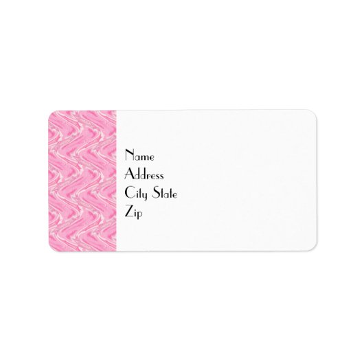 Étiquette Coton Candy rose Abstrait (Devant)