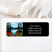 Étiquette Cottage Country Lake View (En situation)