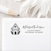 Étiquette Cottage House Adresse de l'immeuble (En situation)