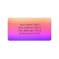 Couche arc-en-ciel Ombre | Shimmery Bookplate Étiq