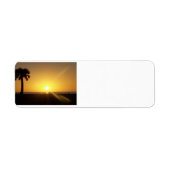 Étiquette Couché de soleil de Floride (Devant)