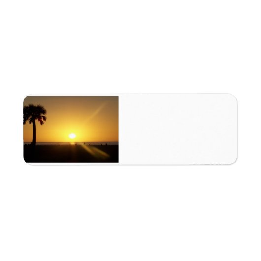 Étiquette Couché de soleil de Floride (Devant)
