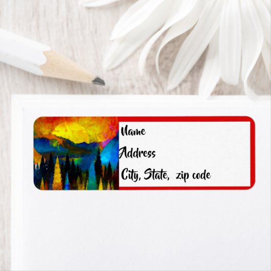 Étiquette Coucher de soleil (En situation)