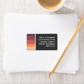 Étiquette Coucher de soleil II (En situation)