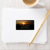 Étiquette Coucher de soleil sur la mer II (En situation)