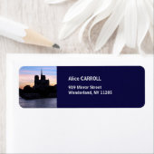 Étiquette Coucher de soleil sur Notre Dame de Paris - Paris, (En situation)