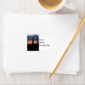 Étiquette Coucher du soleil sur un feu de forêt (En situation)