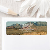 Étiquette Couches de Red Rock (En situation)