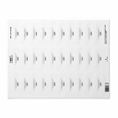 Étiquette Couleur blanche de design clair (Feuille entière)