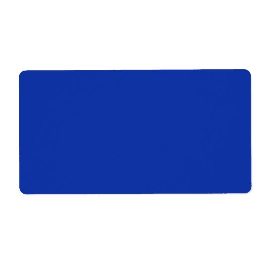 Étiquette couleur bleu égyptien (Devant)