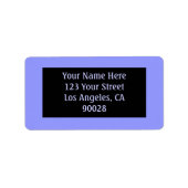 Étiquette couleur bleue (Devant)