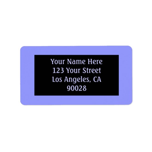 Étiquette couleur bleue (Devant)