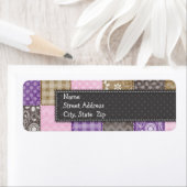 Étiquette Couleur Clair rose, violet et teint (En situation)