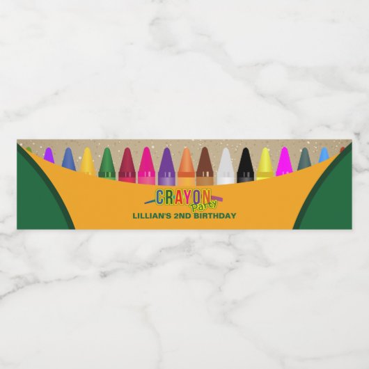 Étiquette couleur Crayon (Étiquettes simples)