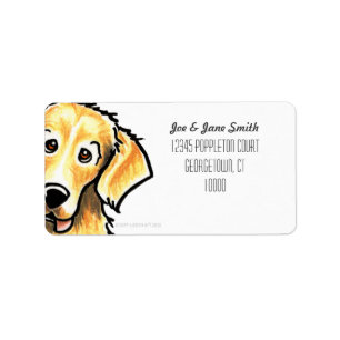 Étiquette Couleur de coutume de golden retriever