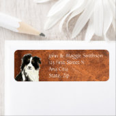 Étiquette Couleur d'eau originale personnalisée Bordure Coll (En situation)