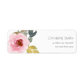 ÉTIQUETTE COULEUR D'EAU ROSE ROSE DOUCE ROSE DOUCE ADRESSE F (Devant)