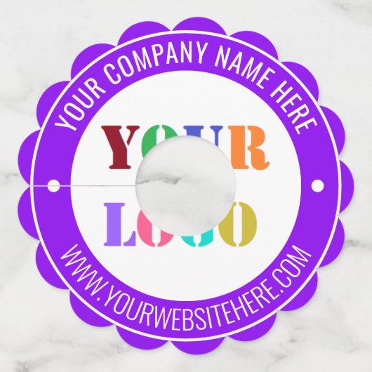 Étiquette Couleur du logo de l'entreprise personna (Devant)